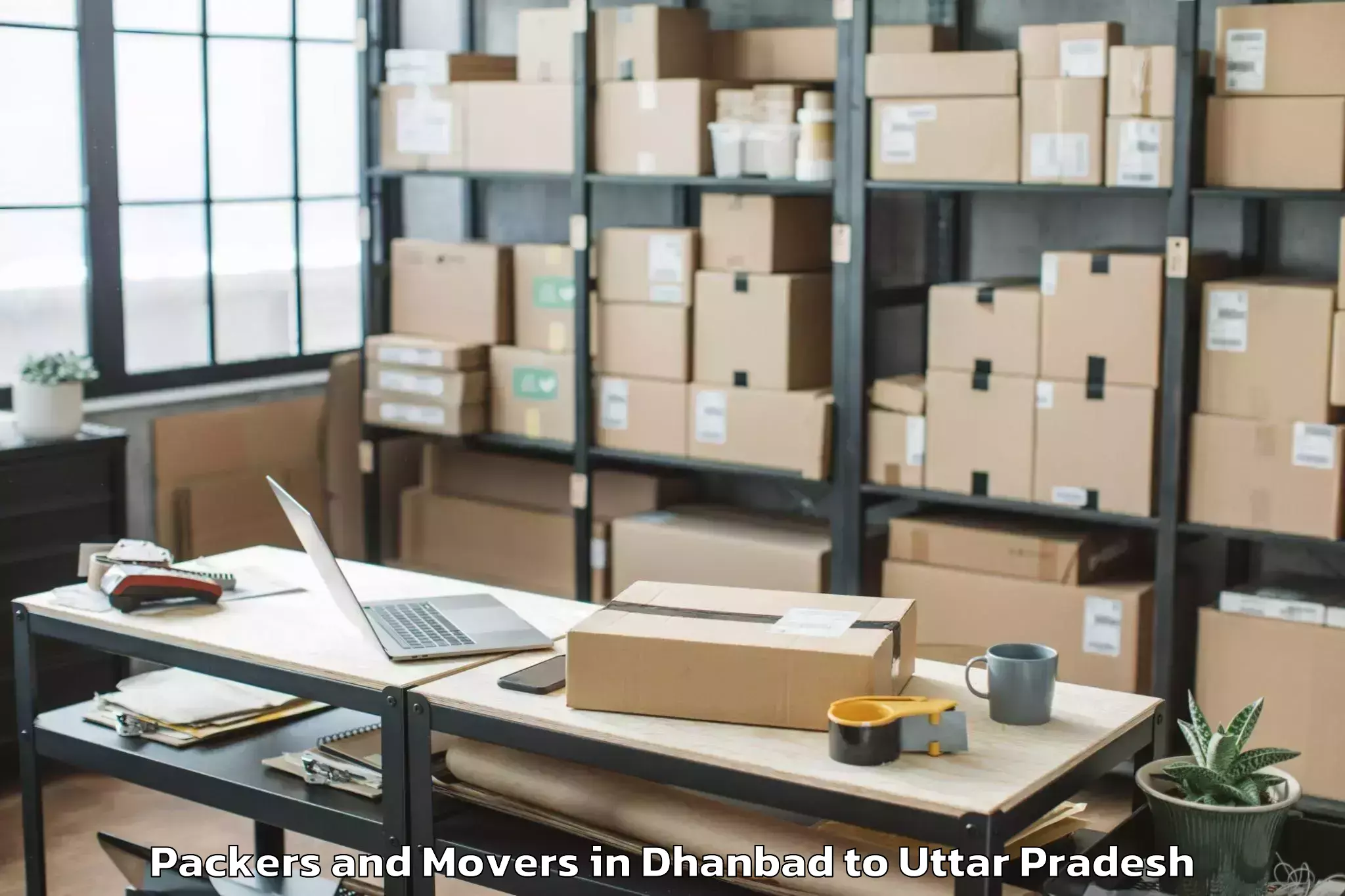 Dhanbad to Bareilly Airport Bek Packers And Movers